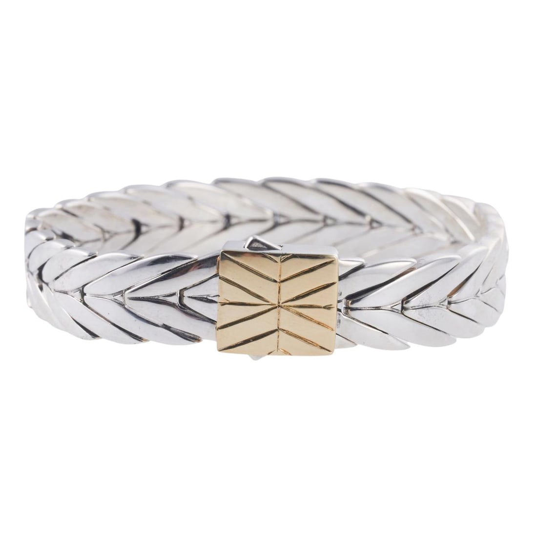 John Hardy Modern Chain 18k Gold Sterling Silver Bracelet (1 of 3)