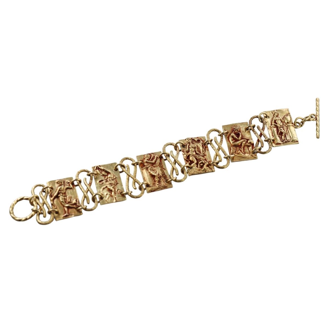 Germano 18k Gold Link Toggle Bracelet (1 of 7)