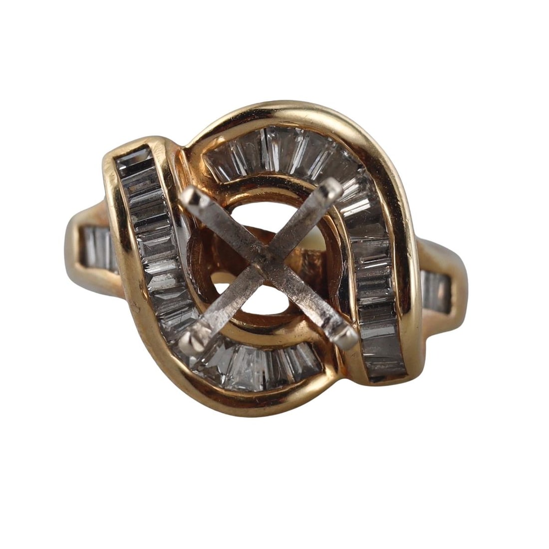 14k Gold Diamond Ring Setting (1 of 3)