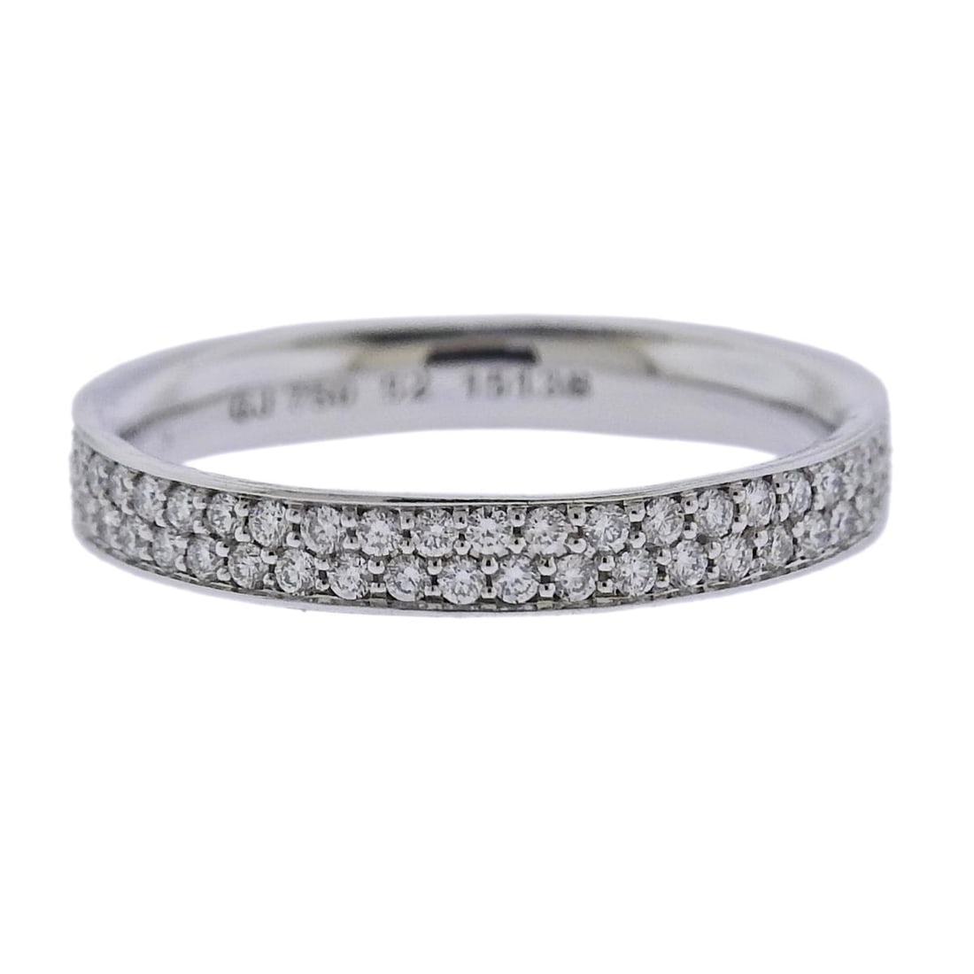 Georg Jensen 18k White Gold Magic Pave Diamond Ring 1513 B (1 of 3)