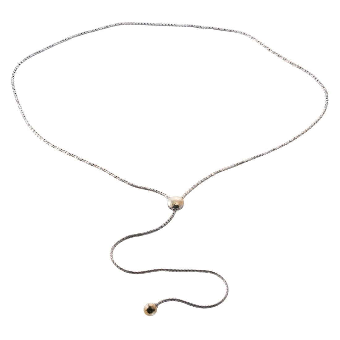 John Hardy Classic Chain Gold Sterling Silver Foxtail Necklace (1 of 3)