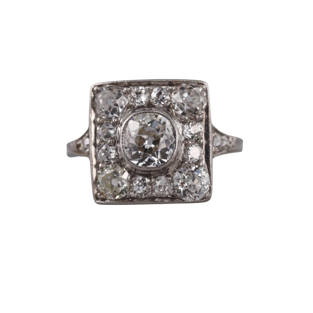 Art Deco 14k Gold Old Mine Diamond Ring (1 of 4)