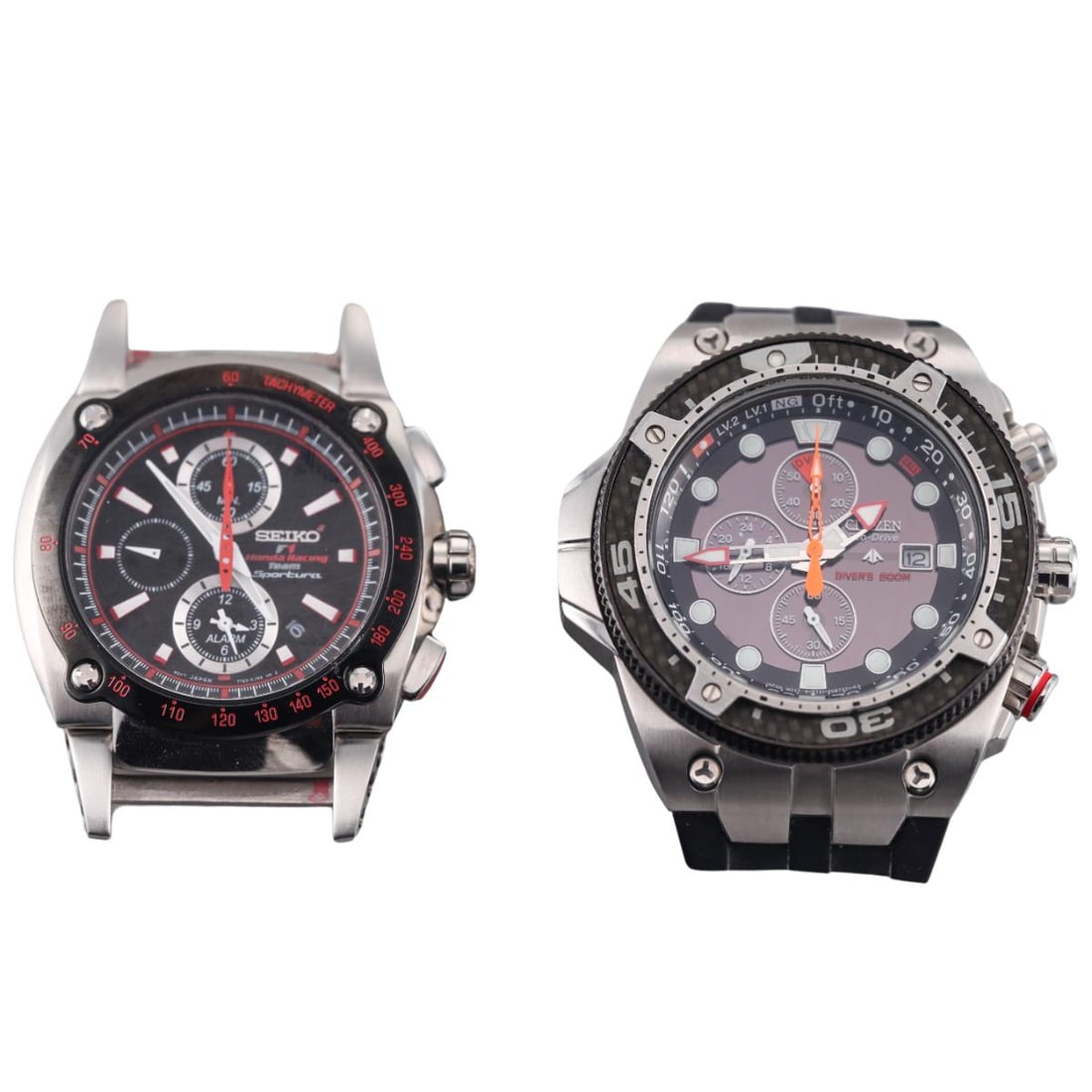 Seiko & Citizen Lot of Two Chronograph Watches (1 of 3)