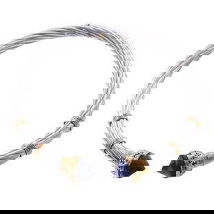 Lalaounis Greece Sodalite Silver Gold Collar Necklace: Metal : Sterling Silver/ 18k Gold Designer : Ilias Lalaounis Gemstone : Sodalite Measurements : Necklace will fit an average size neck, about 13-14", inner circumference 13" without the opening