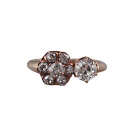 Antique Victorian 1.25ctw Diamond 14k Gold Ring