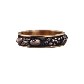Buccellati Gold Silver Brunito Band Ring