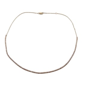 14k Yellow Gold Diamond Necklace