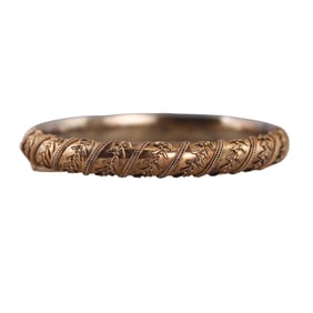 Antique Victorian 15k Gold Bangle Bracelet