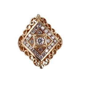 14k Gold Diamond Ring