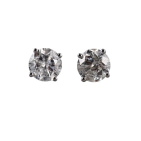 14k Gold 2.43ctw Diamond Stud Earrings