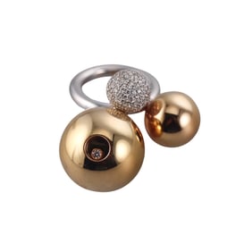 Chopard Happy Diamonds Ball 18k Gold Cocktail Ring