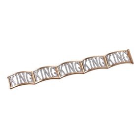 Nina & Ko 18k Gold 10ctw Diamond King Bracelet