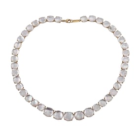 Ippolita Lollipop 18k Gold Mother of Pearl Crystal Necklace