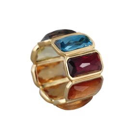 Ippolita Wonderland 18k Gold Gemstone Band RIng
