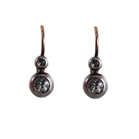 Antique 14k Gold Diamond Earrings
