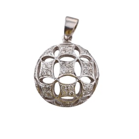 14k Gold Diamond Pendant
