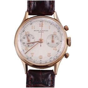 1940's Baume & Mercier 18k Gold Chronograph 3920