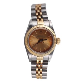 Rolex Oyster Perpetual Two Tone Ladies Watch 67193