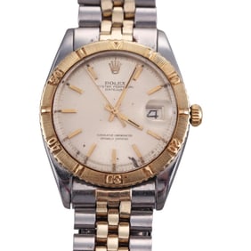 Rolex Two Tone 36mm Datejust Turnograph Watch 1625