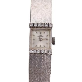 Vintage Bucherer 18k Gold Diamond Ladies Watch
