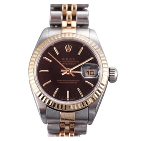 Rolex 26mm Datejust Two Tone Ladies Watch 69173