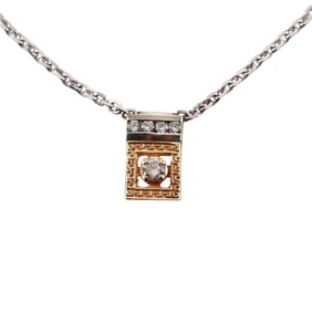 14k Gold Diamond Pendant Necklace