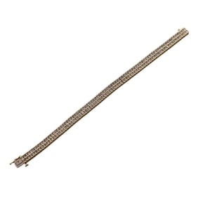 14k Gold Diamond Double Row Bracelet