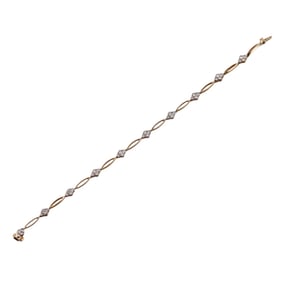 14k Gold Diamond Bracelet