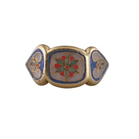 Antique 18k Gold Inlay Ring
