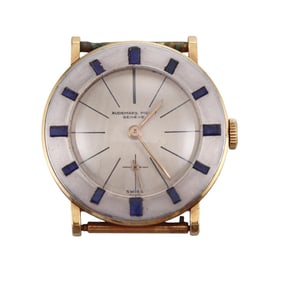 Audemars Piguet 1950's Rare Two Tone 18k Gold Sapphire Watch