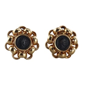 Italian 18k Gold Coin Earrings