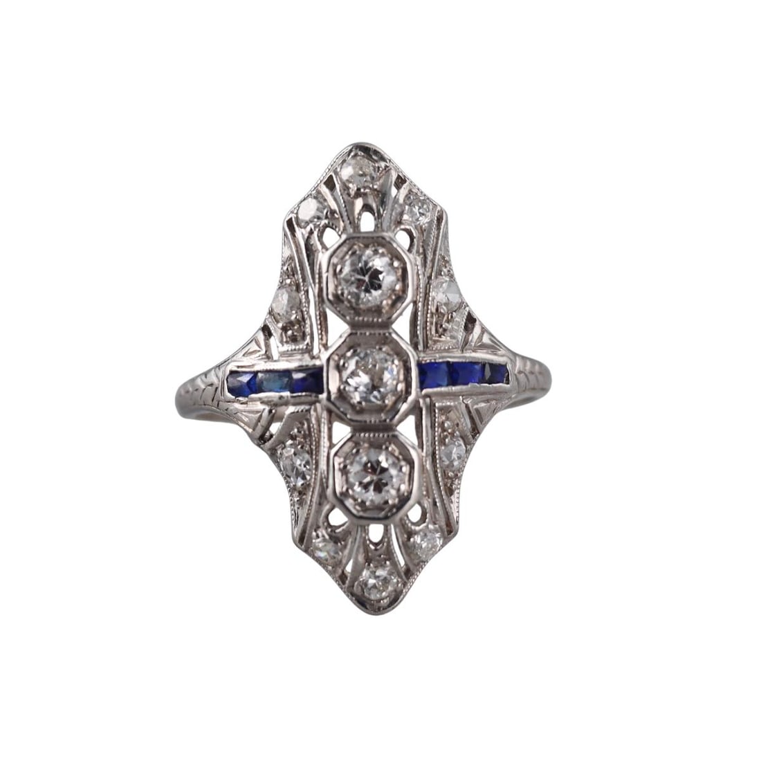 Art Deco Platinum Diamond Ring