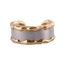 Van Cleef & Arpels Steel Open Band Ring