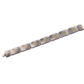Buccellati Geminato Gold Silver Bracelet