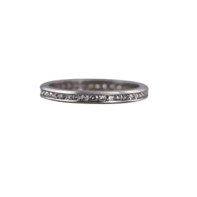 Platinum Diamond Eternity Wedding Band Ring