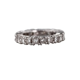 Platinum 5ctw Diamond Eternity Wedding Band Ring