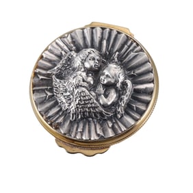 Buccellati Sterling Silver 18k Gold Case Box