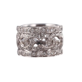 18k Gold Diamond Band Ring
