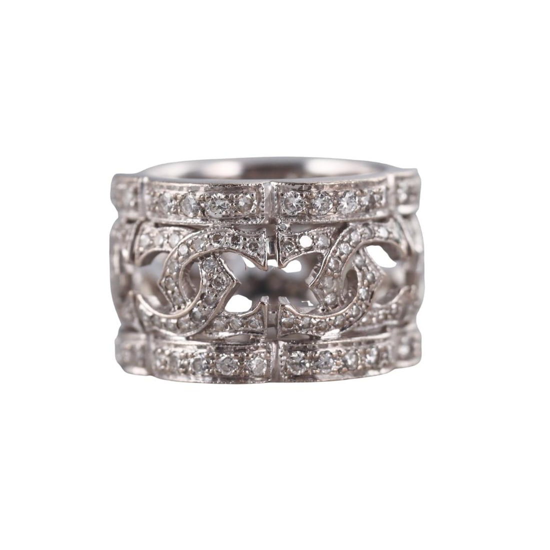 18k Gold Diamond Band Ring (1 of 4)