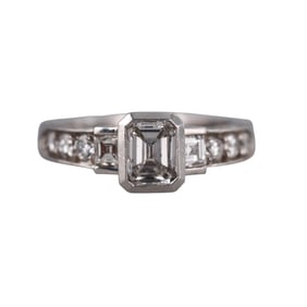 Platinum 1.53ctw Diamond Engagement Ring