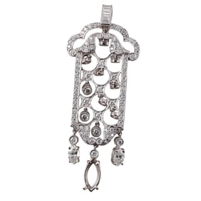 18k Gold 2.50ctw Diamond Pendant