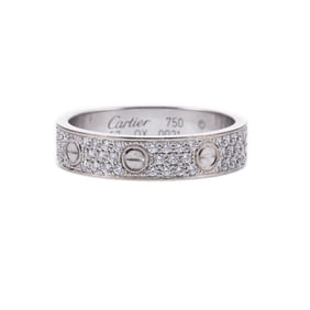 Cartier Love Diamond White Gold Wedding Band Ring