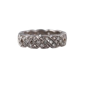 Platinum Diamond Band Ring