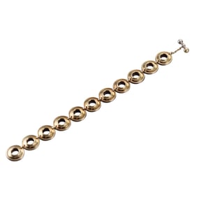 Tiffany & Co Picasso 18k Gold Silver Double Sided Bracelet