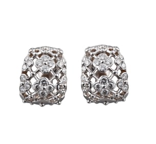 Van Cleef & Arpels Eden Diamond Gold Earrings