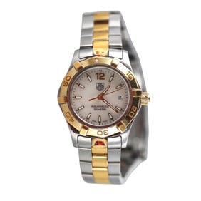 Tag Heuer Aquaracer Two Tone Stainless Steel Watch WAF1424
