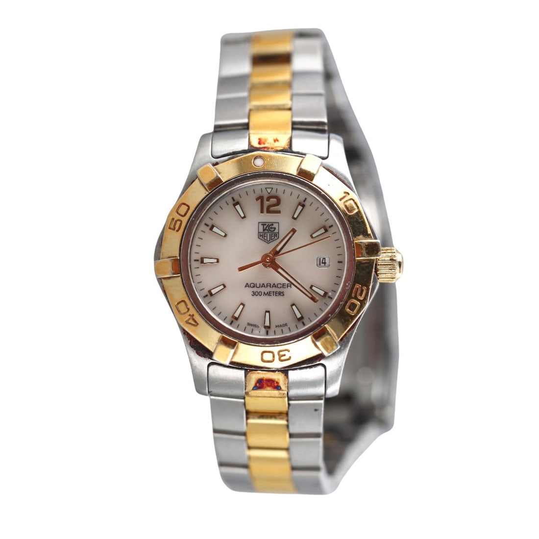 Tag Heuer Aquaracer Two Tone Stainless Steel Watch WAF1424 (1 of 4)