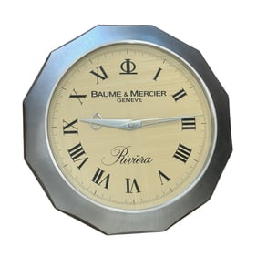 Baume & Mercier Riviera Wall Clock Store Display