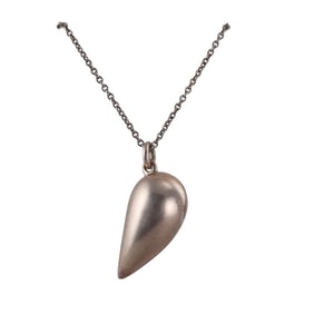 Georg Jensen Sterling Silver Locket Pendant Necklace