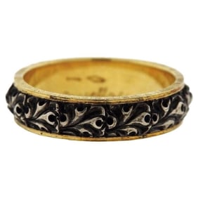 Buccellati Brunito Gold Sterling Silver Wedding Band Ring